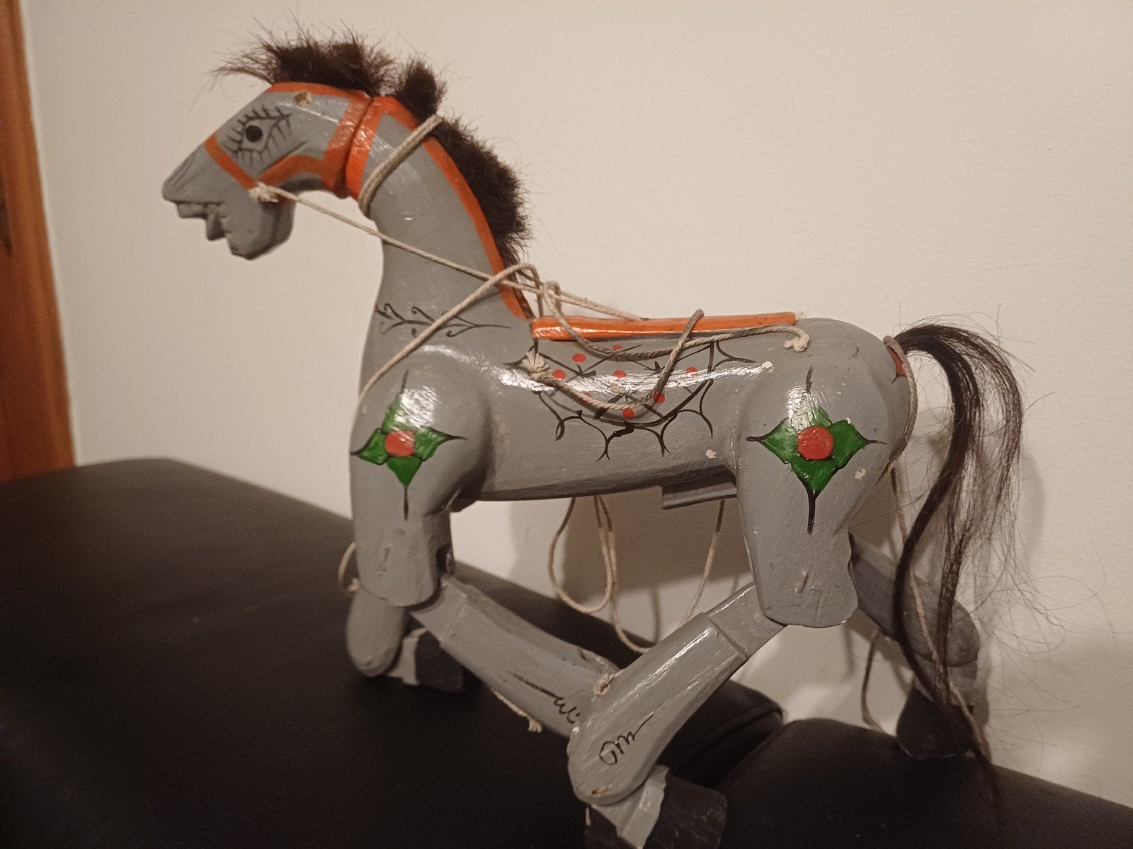 Houten retro paard H30 cm L 30 cm., Ophalen of Verzenden