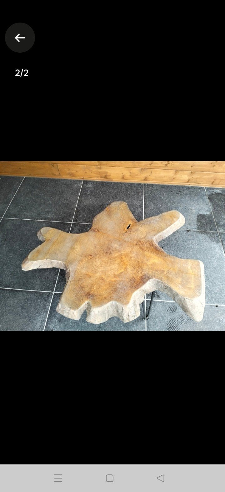 tuintafel salontafel, Ophalen
