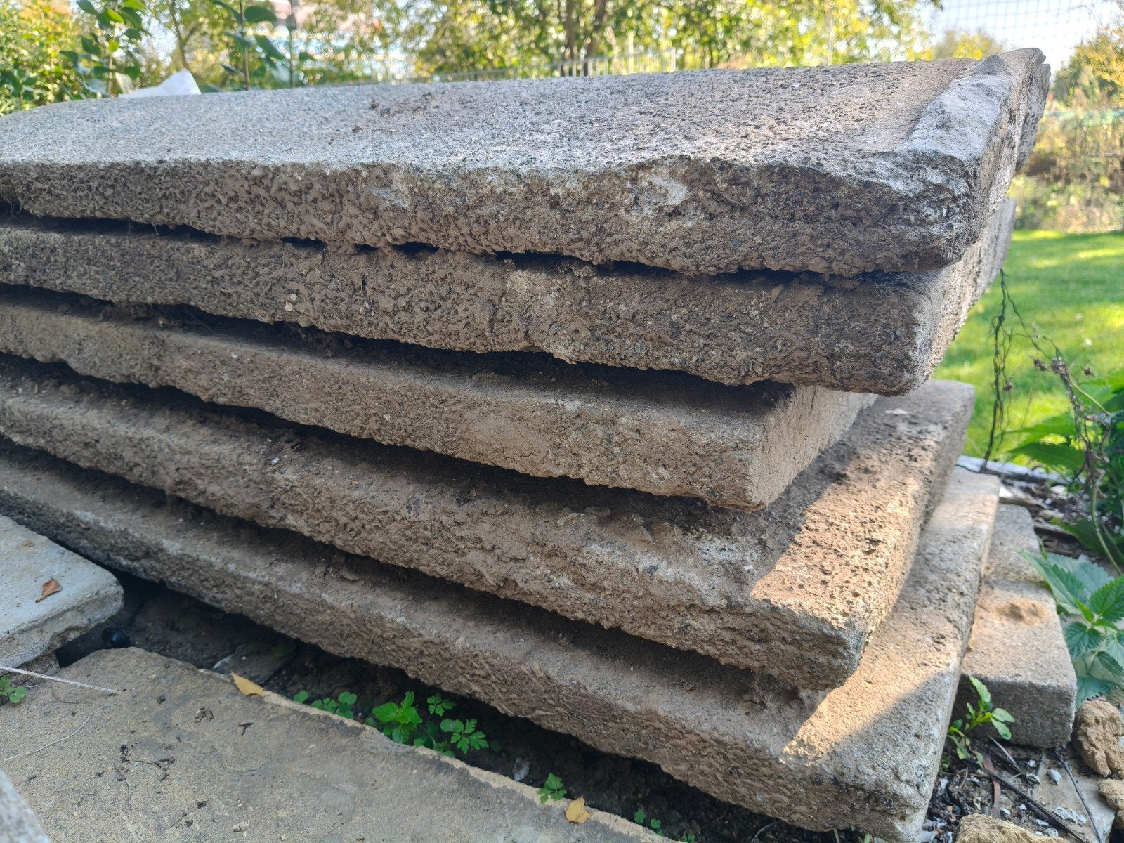 dekstenen beton, Enlèvement, Utilisé, Béton