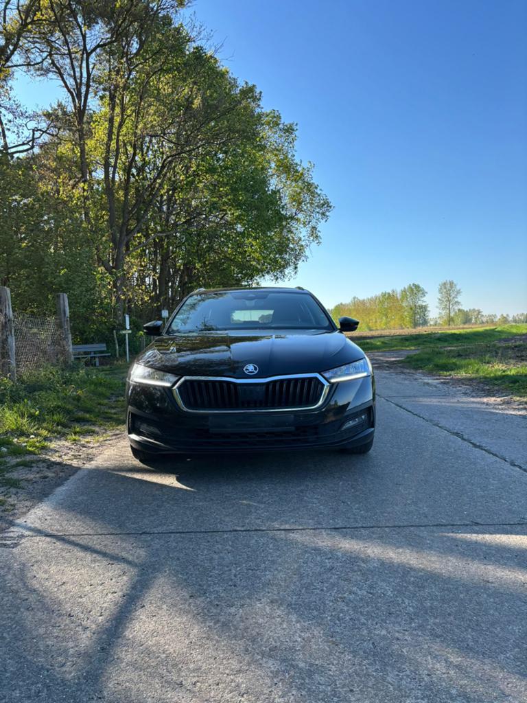 Skoda octavia 2021  Euro 6D Benzine 110pk, Auto's, Voorwielaandrijving, Zwart, Leder, Particulier