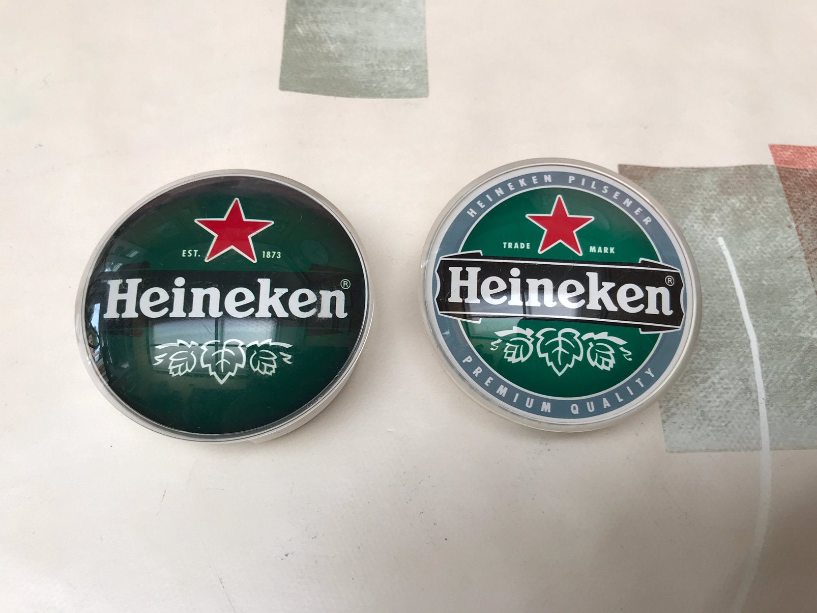 Heineken 2x taplens verlicht, Ophalen of Verzenden, Gebruikt, Overige typen