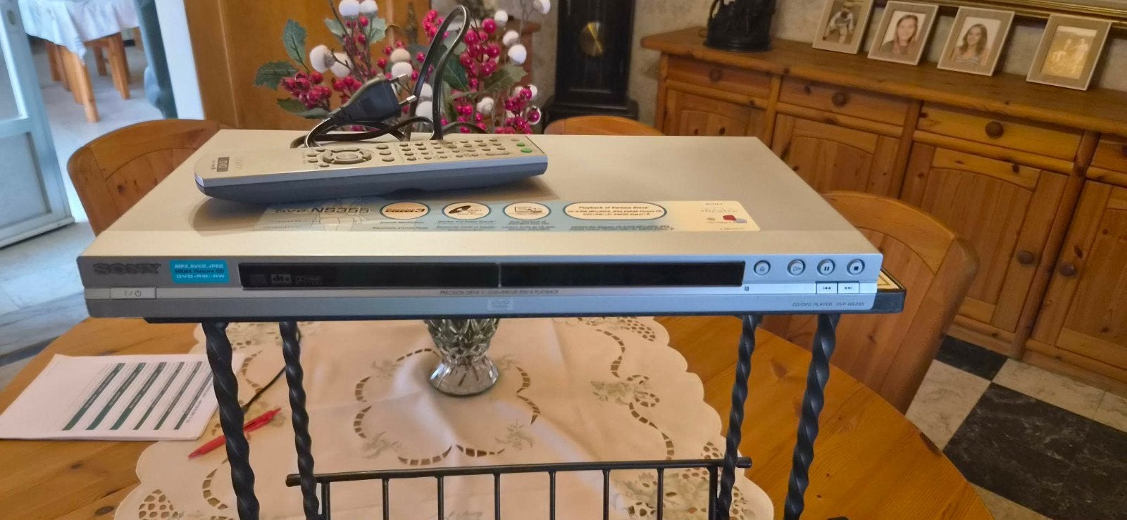 Sony DVP-NS355 DVD-speler (Zilver) – Inclusief originele afs, Ophalen, Zo goed als nieuw