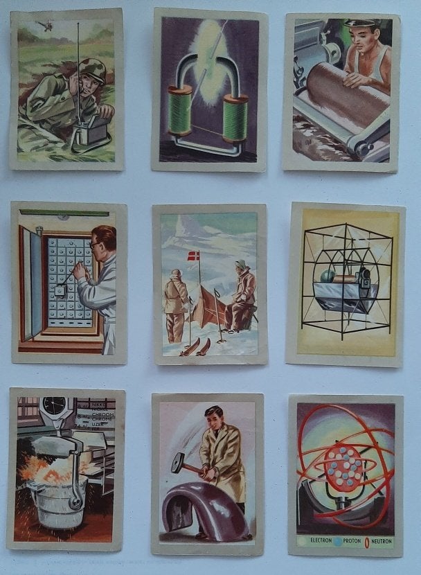 21 leerzame chromos 1e chocoladereeks Jacques 1964, Verzamelen, Ophalen of Verzenden