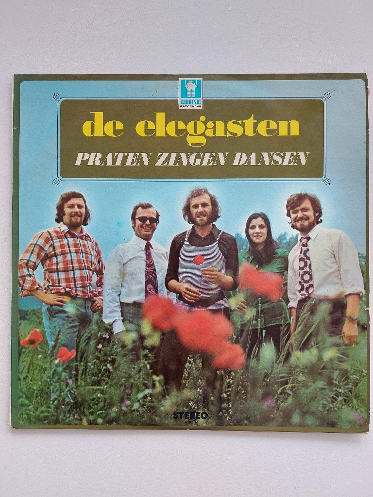 De Elegasten - Praten Zingen Dansen (1973), CD & DVD, Vinyles | Néerlandophone, Avec pochette intérieure, Enlèvement ou Envoi