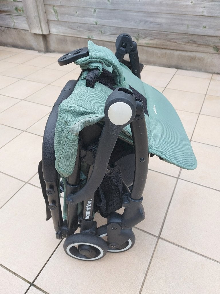 Plooibuggy Hamilton groen, Kinderen en Baby's, Ophalen, Zo goed als nieuw, Overige merken, Verstelbare rugleuning
