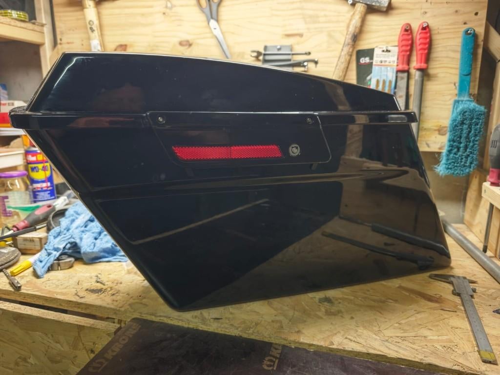 Harley-Davidson 3 Hard Saddlebags Aftermarket Black, Motoren, Ophalen, Zo goed als nieuw