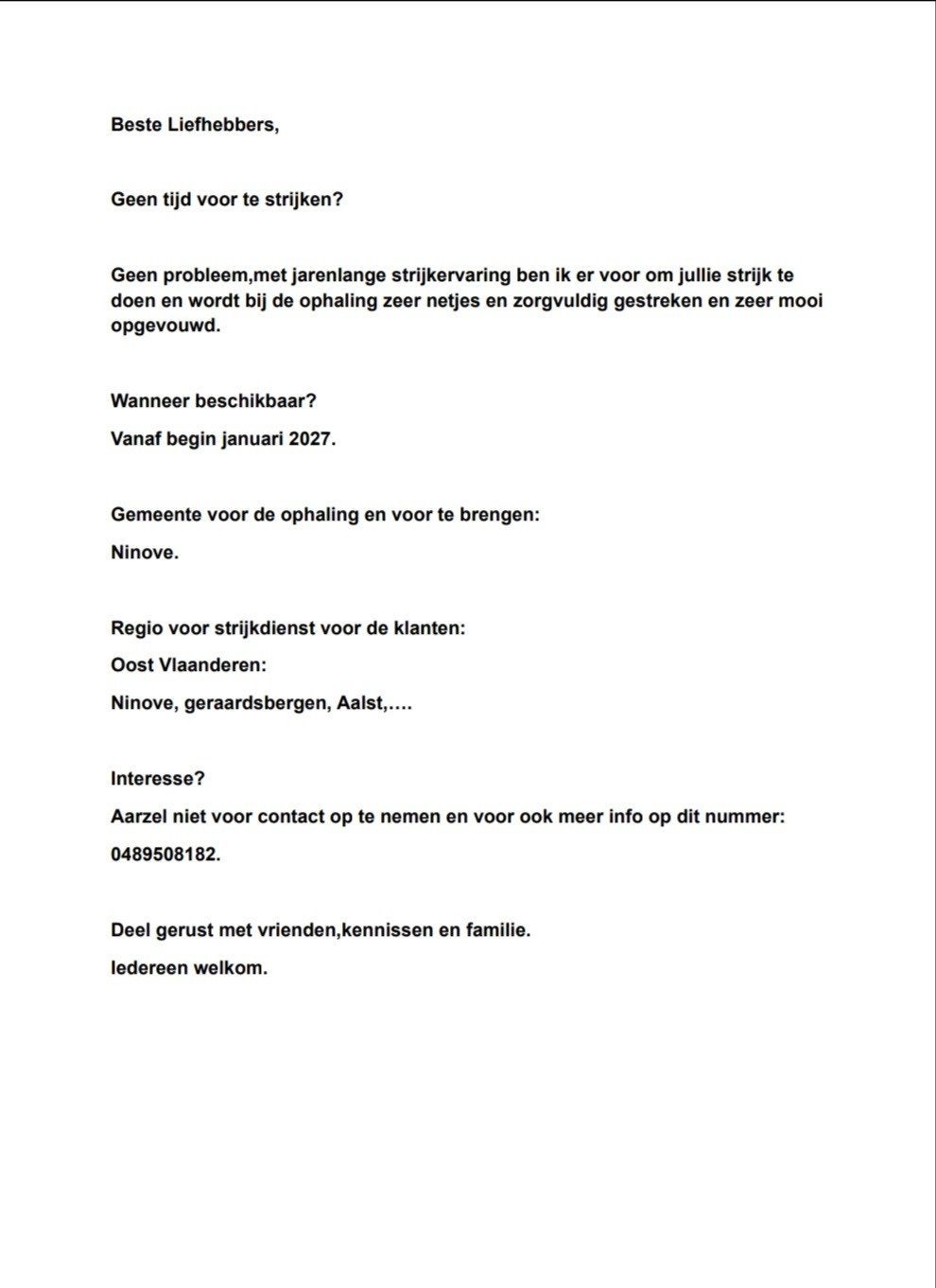 strijkadvertentie, Tickets & Billets