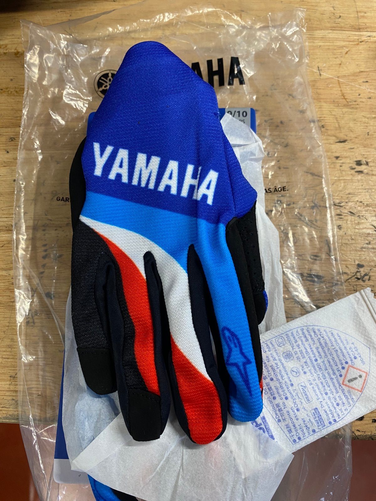 Kids Alpinstars yamaha handschoenen maat L, Ophalen, Kinderen, Handschoenen
