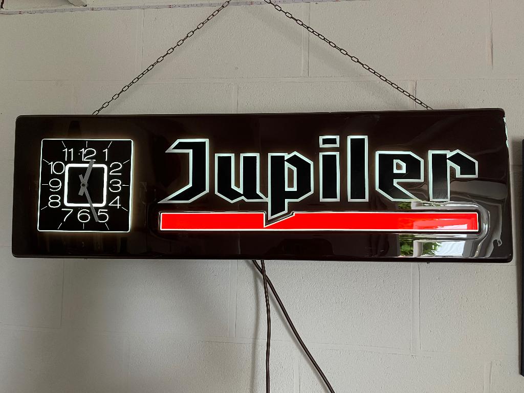 Jupiler lichtbak, Verzamelen, Ophalen, Gebruikt, Reclamebord, Plaat of Schild, Jupiler