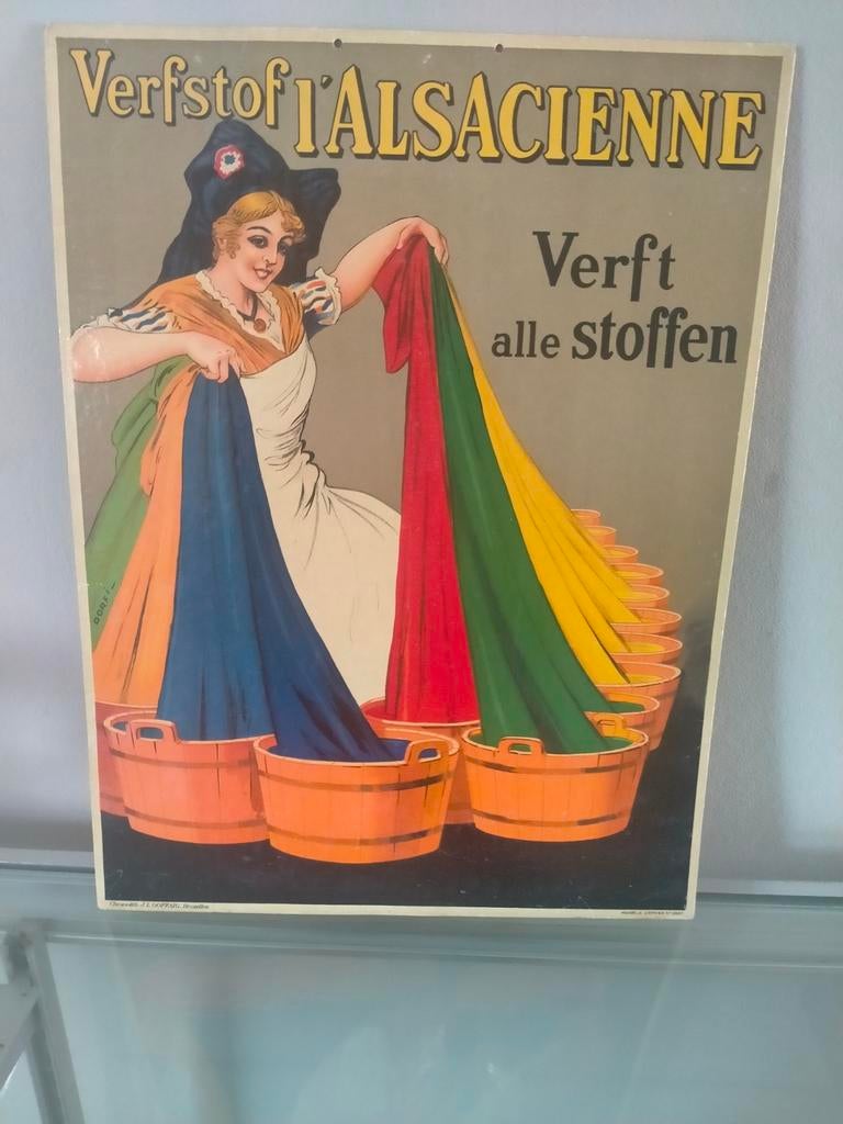Reclamebord J.L.Goffart, Ophalen