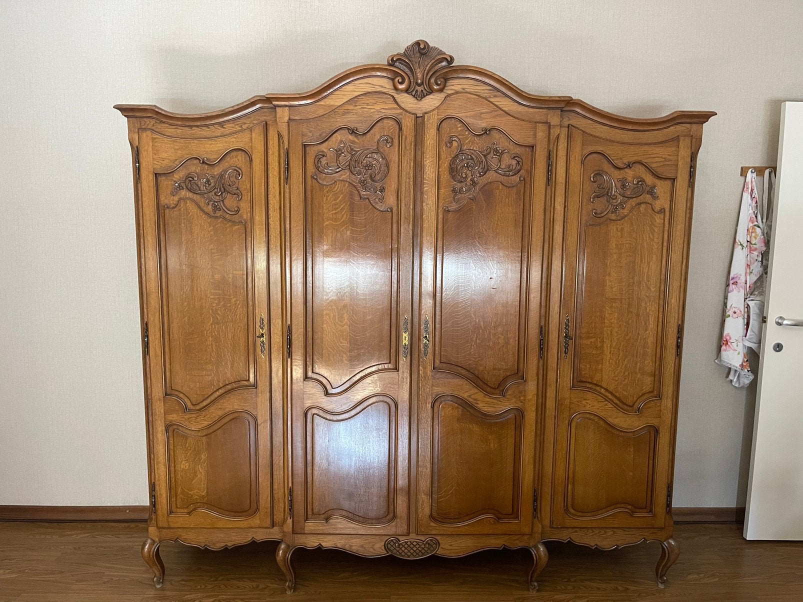 Eiken slaapkamer “Louis XV”, Huis en Inrichting, Slaapkamer | Complete slaapkamers, Ophalen, Gebruikt