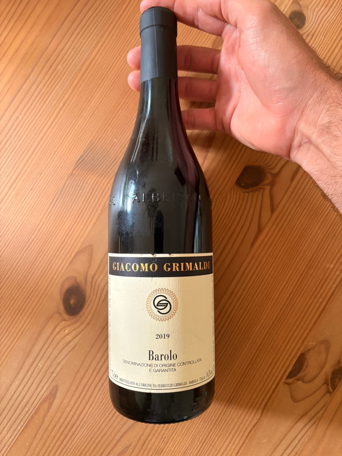 Giacomo Grimaldi Barolo 2019 - rode wijn, Collections, Vins, Enlèvement ou Envoi, Comme neuf, Italie, Vin rouge