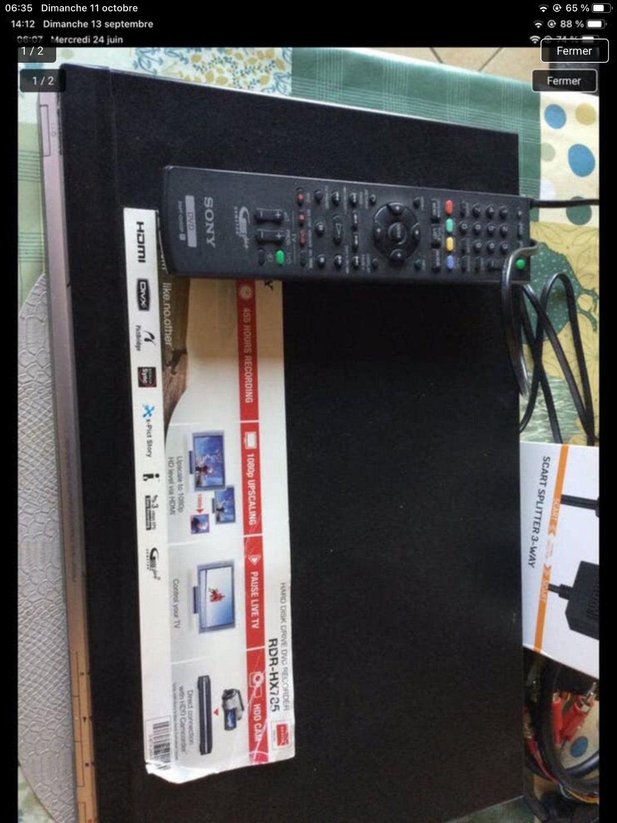 LECTEUR DVD/CD SONY, Comme neuf, Lecteur DVD, Sony