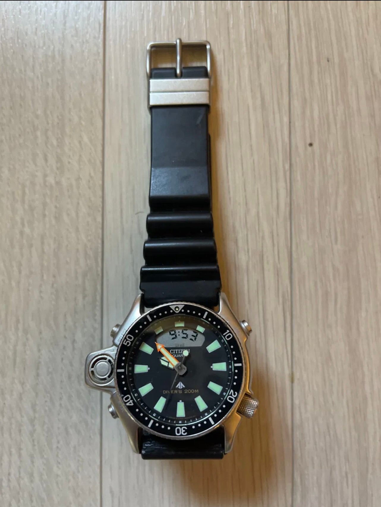 Montre Citizen Promaster Diver's 200M GN-4-S – Révisée, Enlèvement ou Envoi, Comme neuf, Montre-bracelet, Citizen