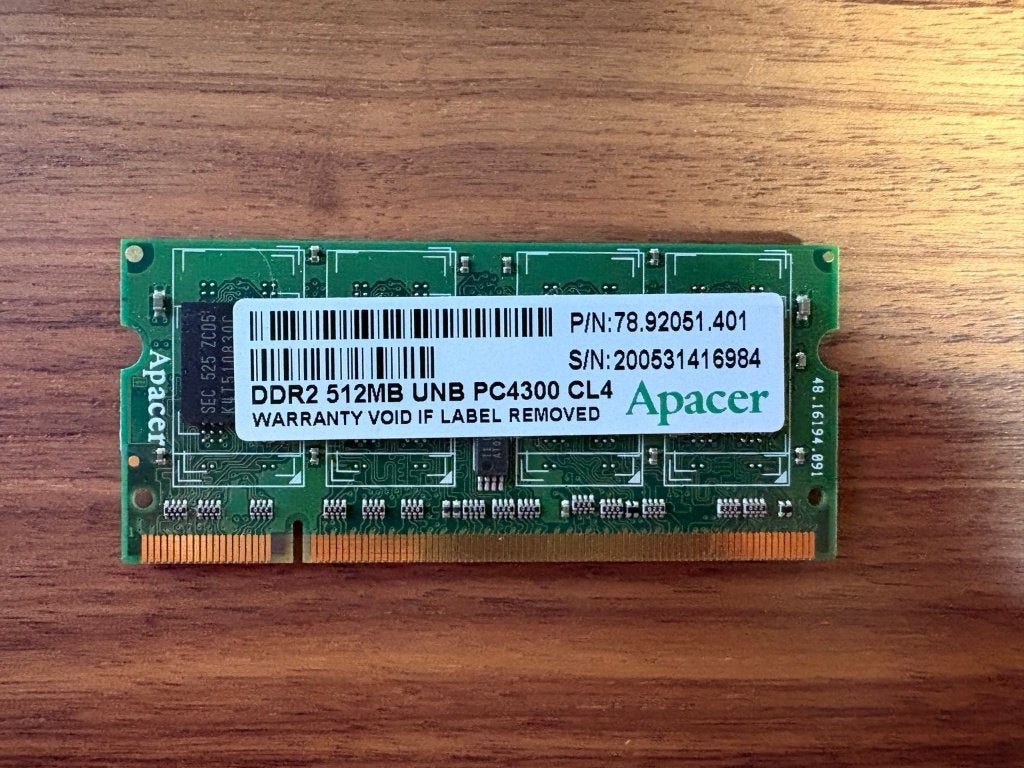 DDR2 - 512MB - 533MHz, Computers en Software, Ophalen of Verzenden, DDR2, Gebruikt, 1 GB of minder