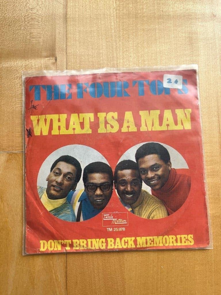 Single " The Four Tops": What's a man - Tamla Motown 1969, CD & DVD, Vinyles | Rock, 7 inch, Autres genres, Utilisé, 1960 - 1969