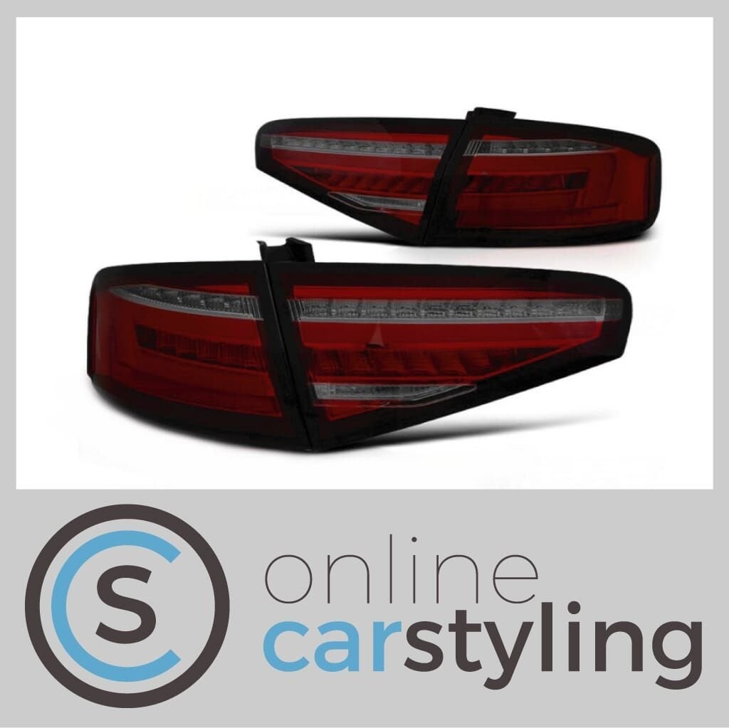 LED Achterlichten Audi A4 B8 Sedan Rood Smoke Lightbar Desig, Neuf, -, Audi, -