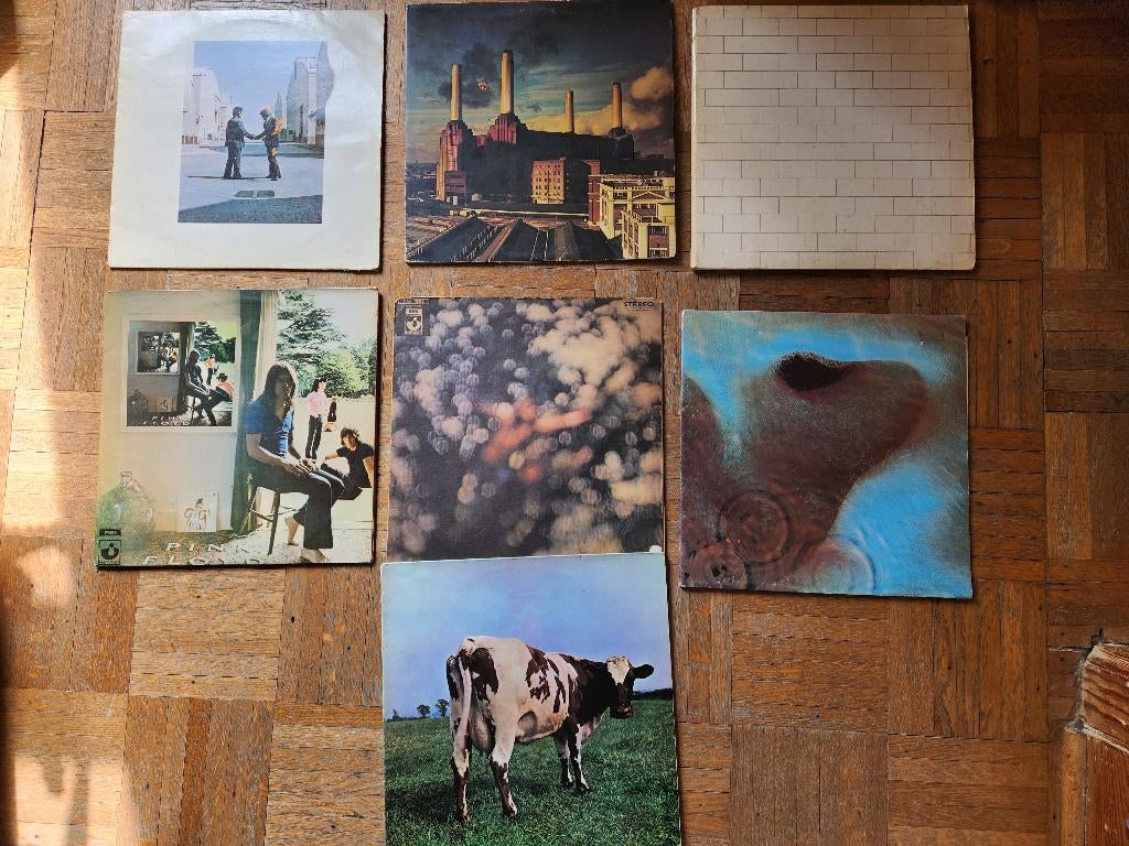 LOT PINK FLOYD 7 LPS ROCK VINYL, Cd's en Dvd's, Ophalen, Gebruikt, 1970 - 1979, 12 inch