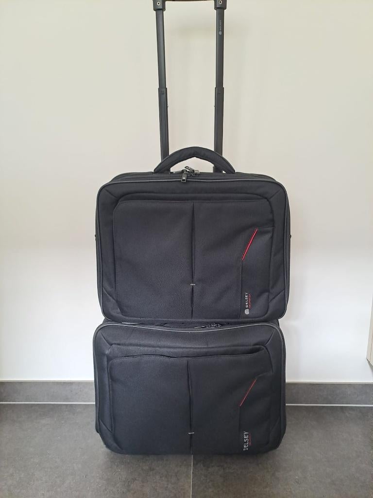 Delsey Trolley Business Kofferset, Handtassen en Accessoires, Koffers, Ophalen, Zo goed als nieuw, Wieltjes