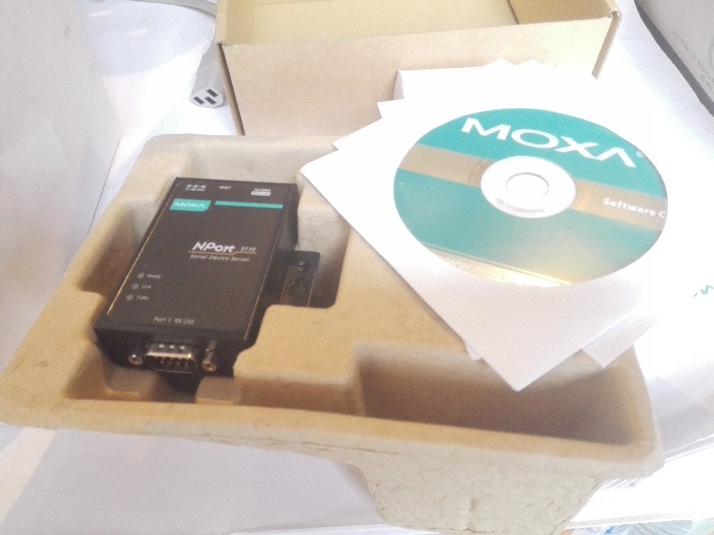 2 x Moxa Nport 5110/EU Serial Device server RS232, Ophalen of Verzenden, Nieuw, Accessoires