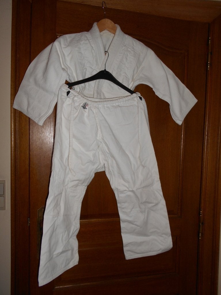 twee judopakken voor kinderen, Ophalen, Gebruikt, Maat XS of kleiner, Judo