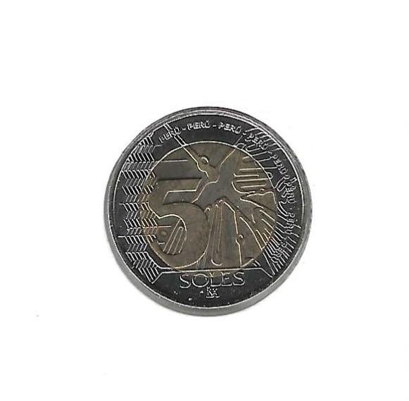 Peru, 5 Soles 2022., Postzegels en Munten, Munten | Amerika, Ophalen of Verzenden, Zuid-Amerika, Losse munt