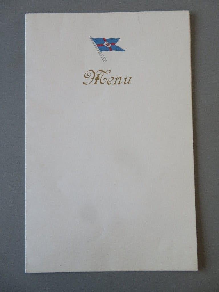 Menu CMB paquebot Albertville 1959 Commandant Vogels G., Verzamelen, Ophalen of Verzenden, Zo goed als nieuw, 1940 tot 1960, Prent
