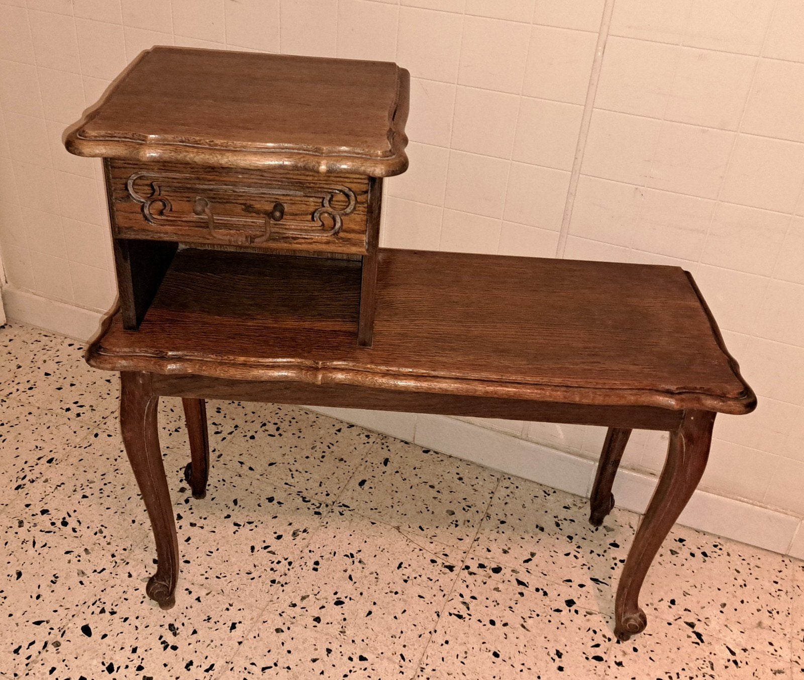 tafel tafeltje vintage telefoon tafeltje decoratie, Ophalen