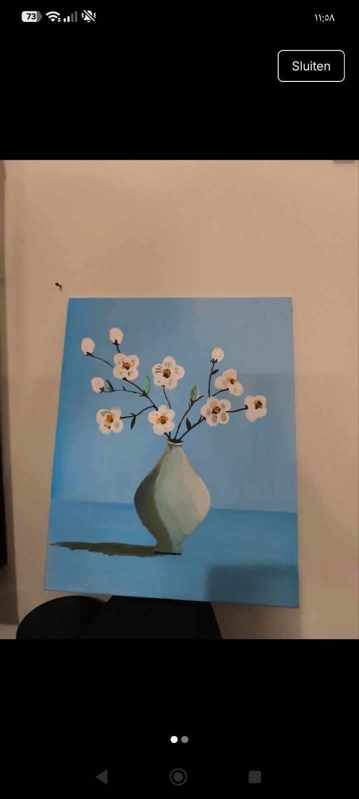 Handgeschilderd schilderij, Ophalen of Verzenden, Handgeschilderd