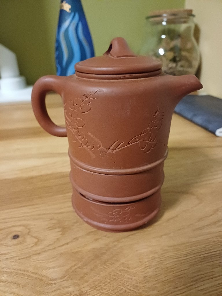 Théière chinoise en argile 20cl avec deux tasses, Antiquités & Art, Antiquités | Céramique & Poterie, Enlèvement