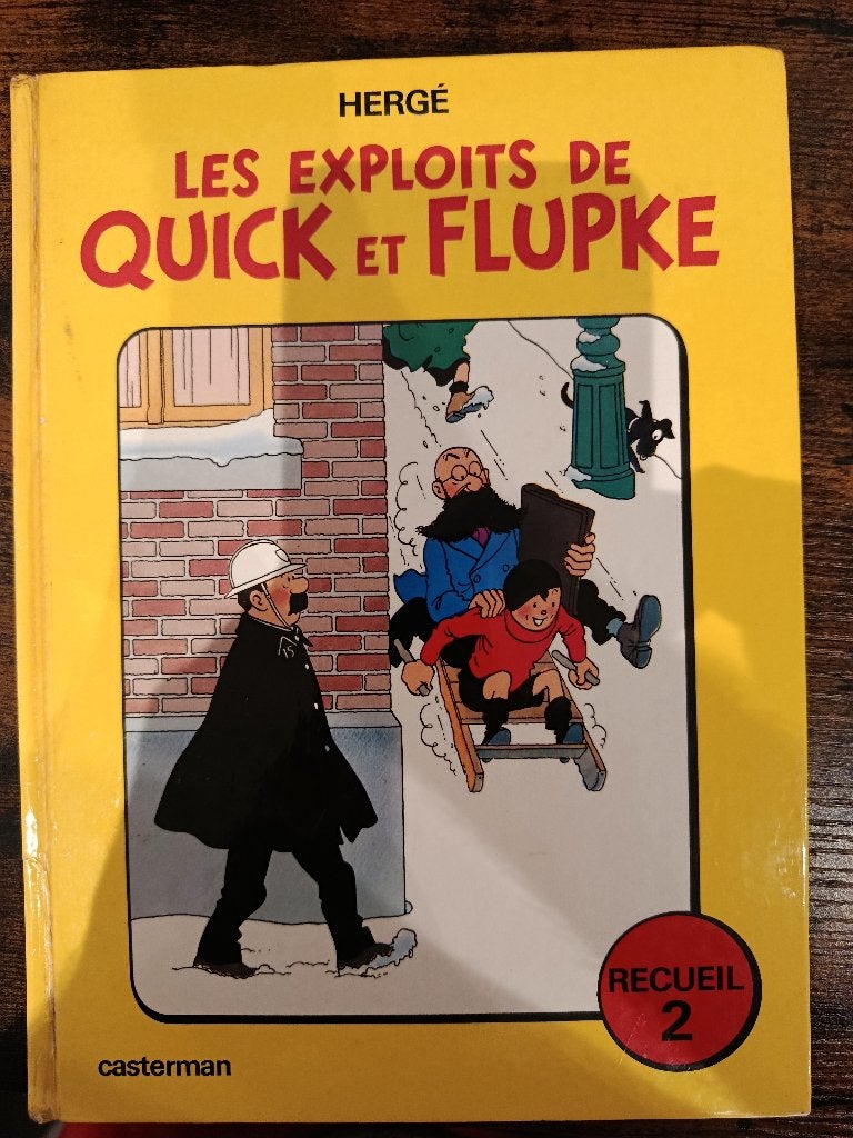 De prestaties van Quick en Flupke EO 1975, Boeken, Gelezen, Eén stripboek, Ophalen of Verzenden, HERGE