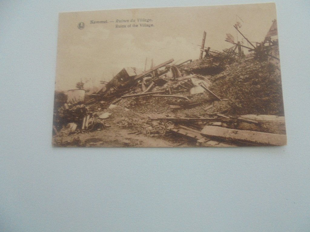 kemmel- ruines 1914-18 - het dorp, Collections, Enlèvement ou Envoi, Avant 1920, Non affranchie, Flandre Occidentale