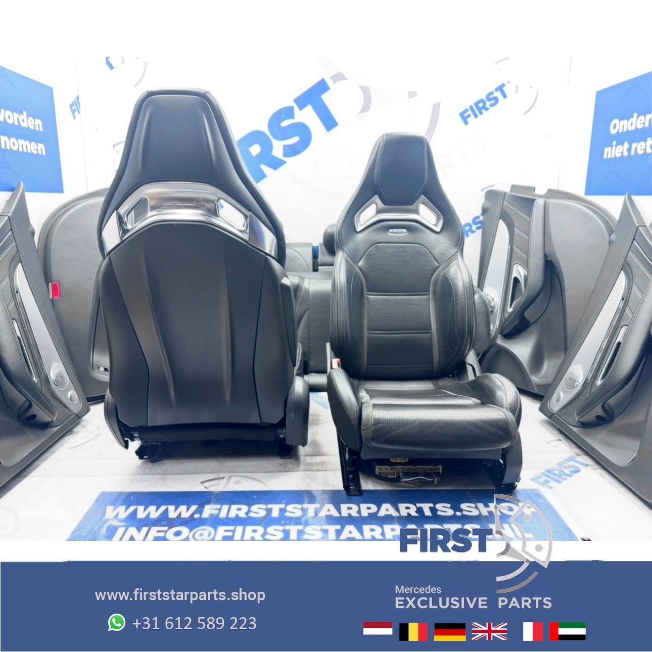 W205 C63 AMG interieur Mercedes SCHAALSTOELEN C63S stoelen C, Auto-onderdelen, Gebruikt, -, Ophalen of Verzenden, -