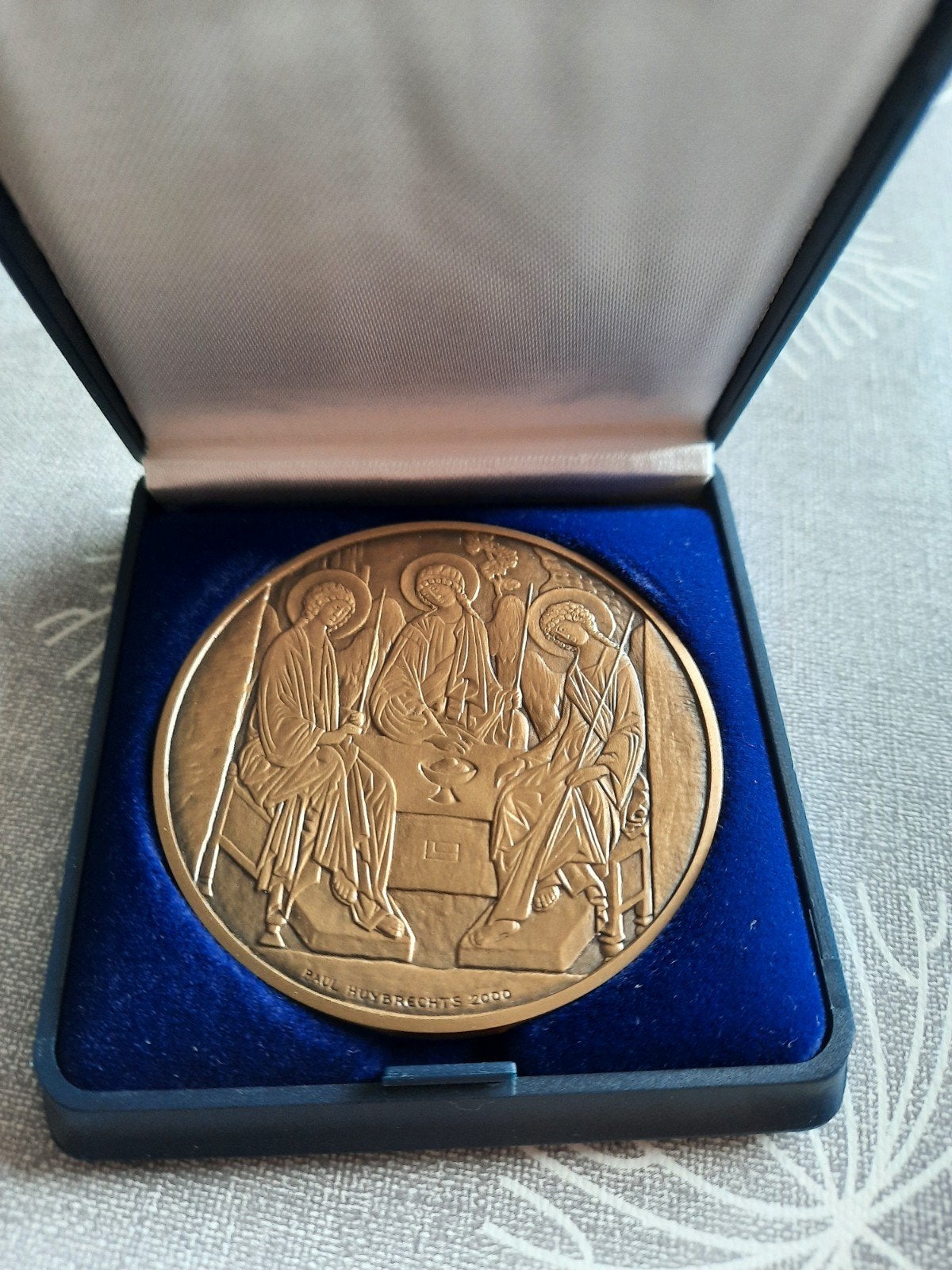 Bronzen medaille Heilig Jaar 2000 België  - Paul Huybrechts, Ophalen of Verzenden, Brons