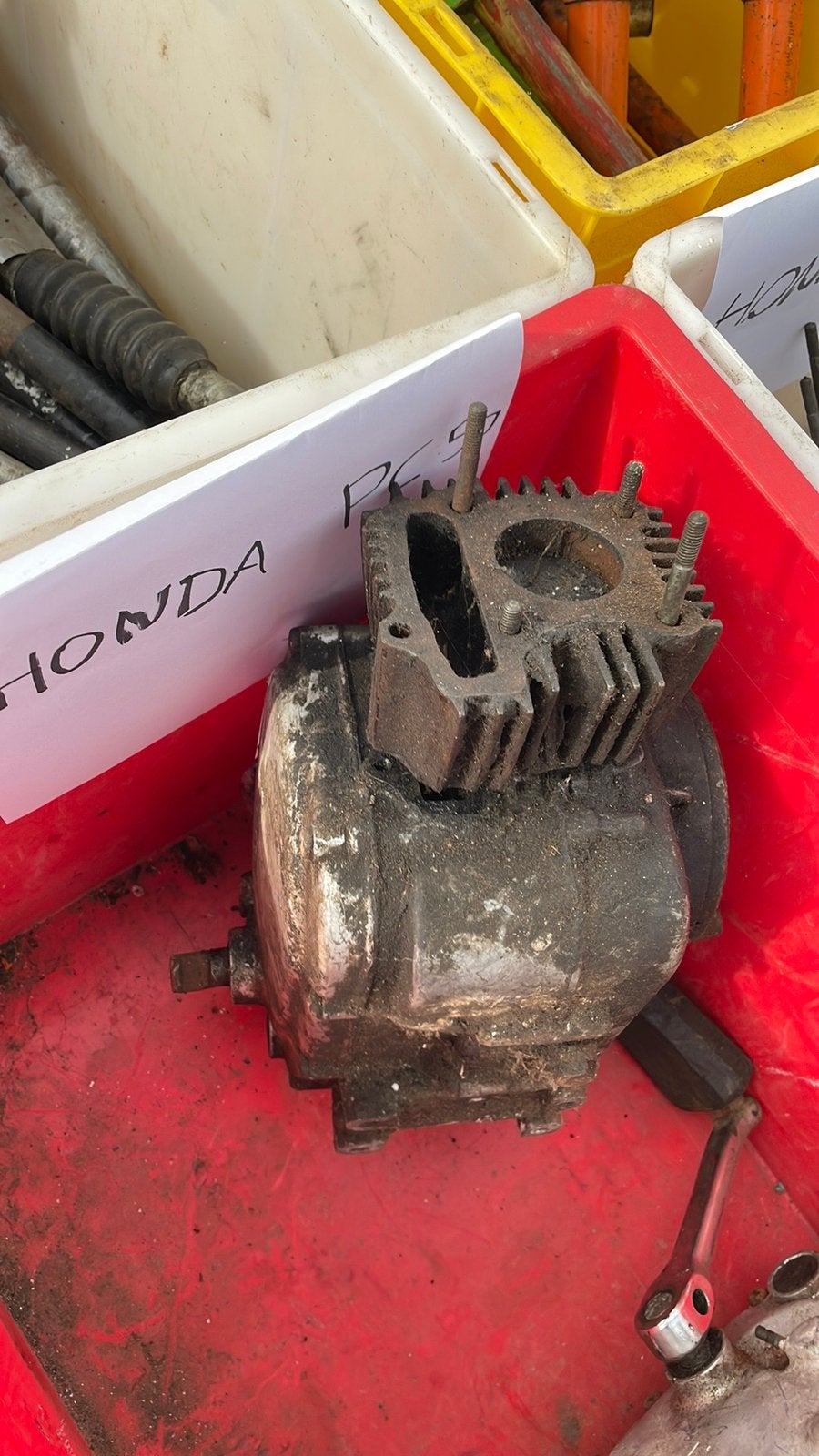 Motorblokken honda pc50, Enlèvement