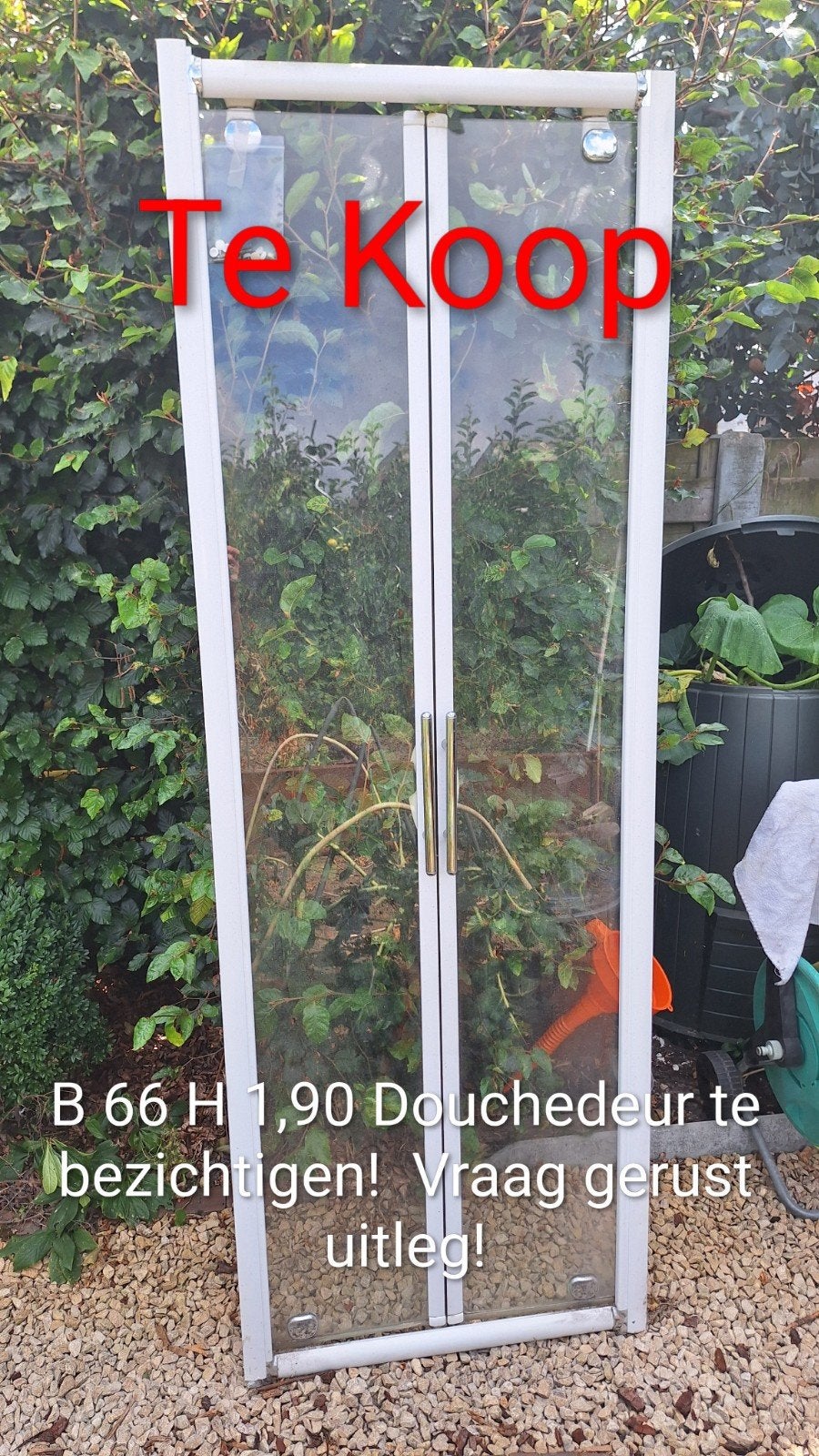 Douchedeur, Ophalen, Gebruikt, Minder dan 75 cm, Overige typen