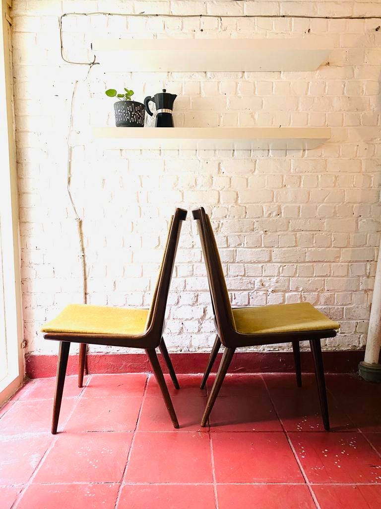 Set of 2 Dining Chairs Coja Culemborg, 1950s - cherry wood, Ophalen, Huis en Inrichting
