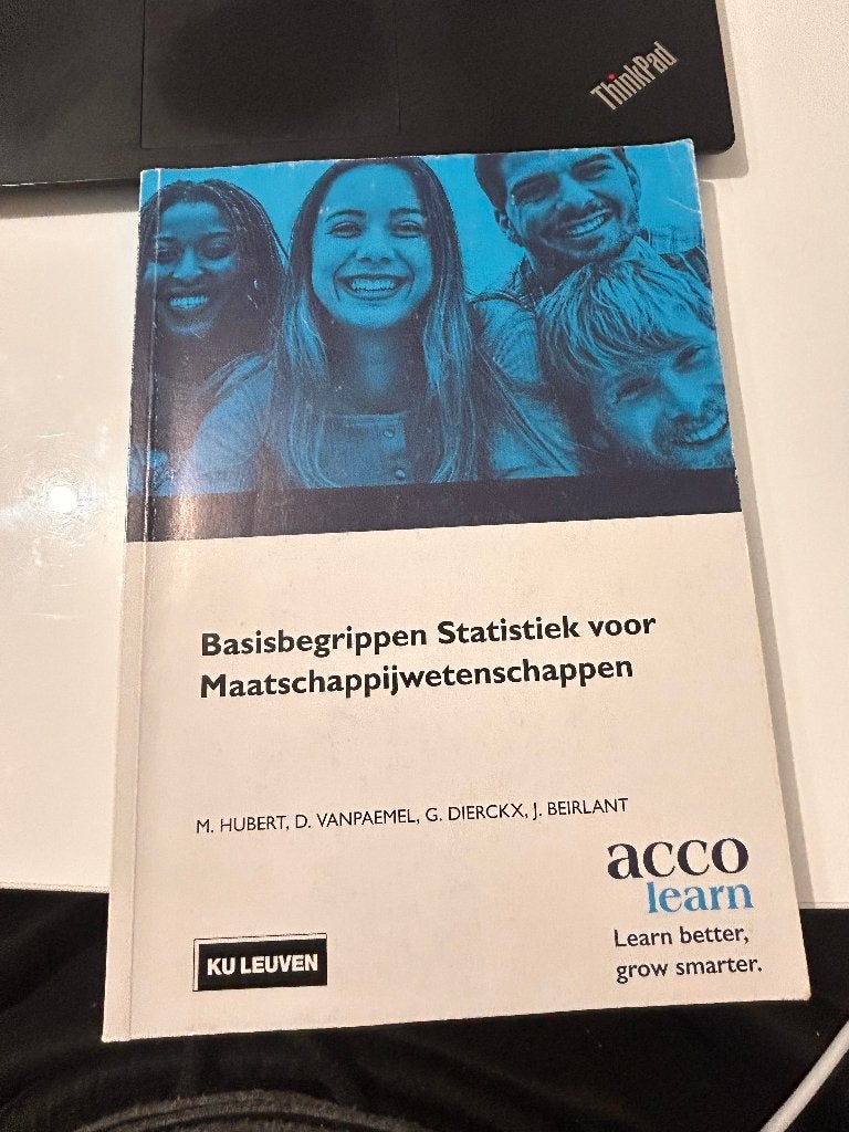 Basisbegrippen Statistiek voor Maatschappijwetenschappen, Ophalen, Zo goed als nieuw, Diverse auteurs