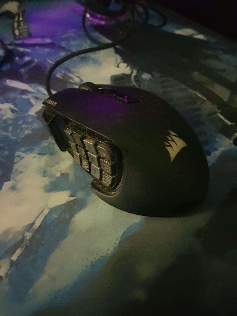 Corsair scimitar elite wired, Computers en Software, Muizen, Rechtshandig, Muis, Gebruikt, Gaming muis