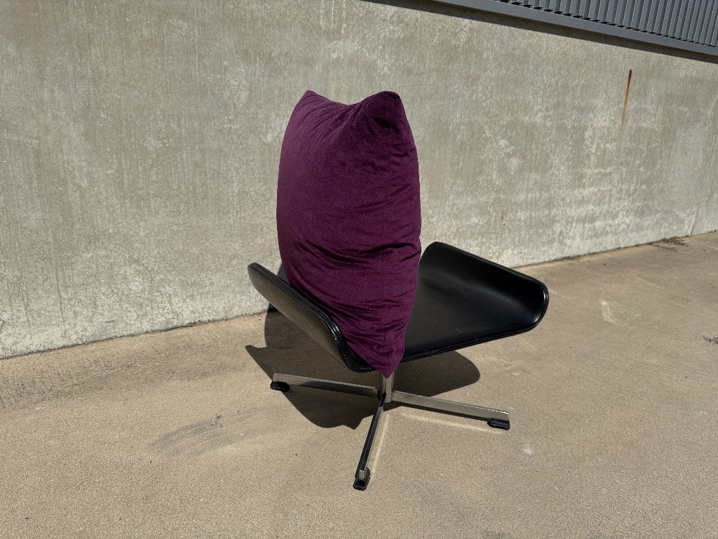 1 of 2 DESIGN kussens FLUWEEL | FLEXFORM | 55 X55 CM | DONS, Overige merken, Paars, Vierkant, Ophalen of Verzenden