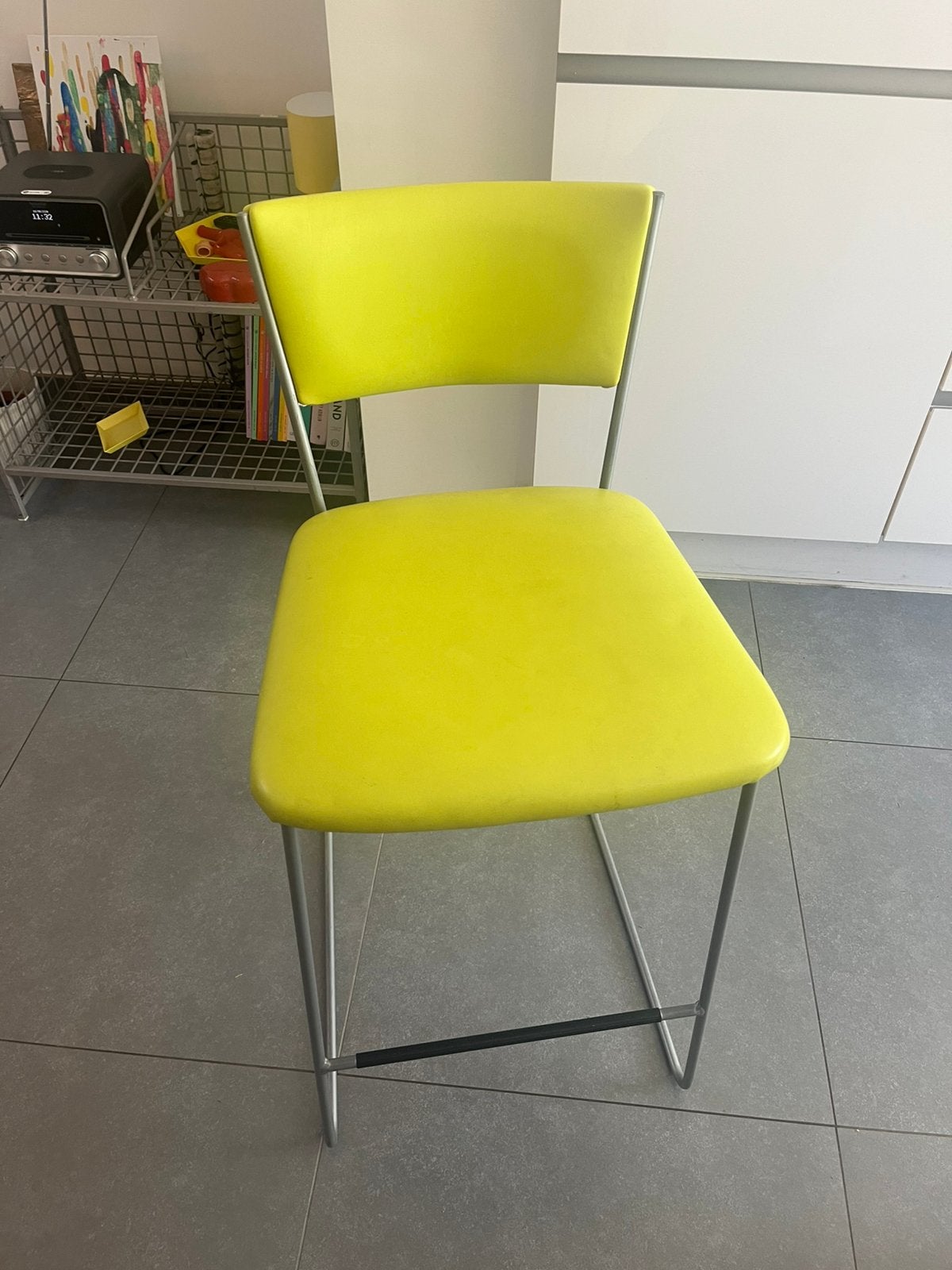 3 barkrukken, Ophalen, Kunststof, Gebruikt, Met voetsteun