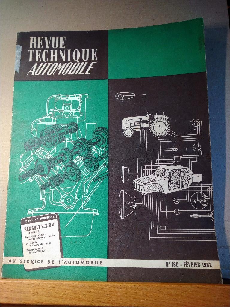 RTA 190 - Renault R3 - R4 - février 1962, Enlèvement ou Envoi
