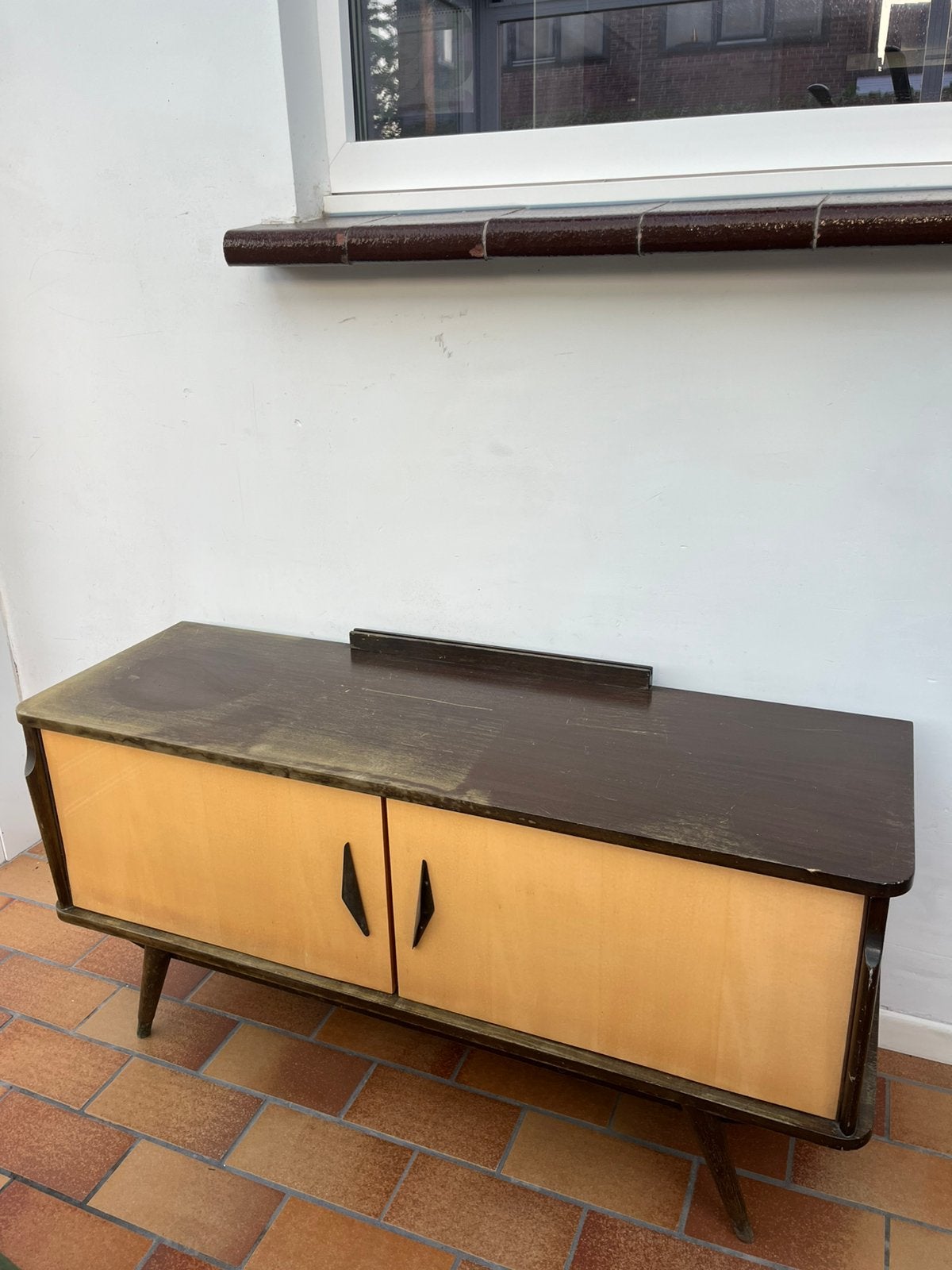 Mid-century tv meubel, Ophalen, Zo goed als nieuw