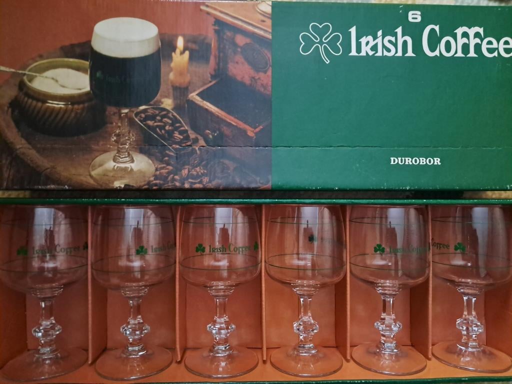 Box 6 irish coffee glazen, Ophalen