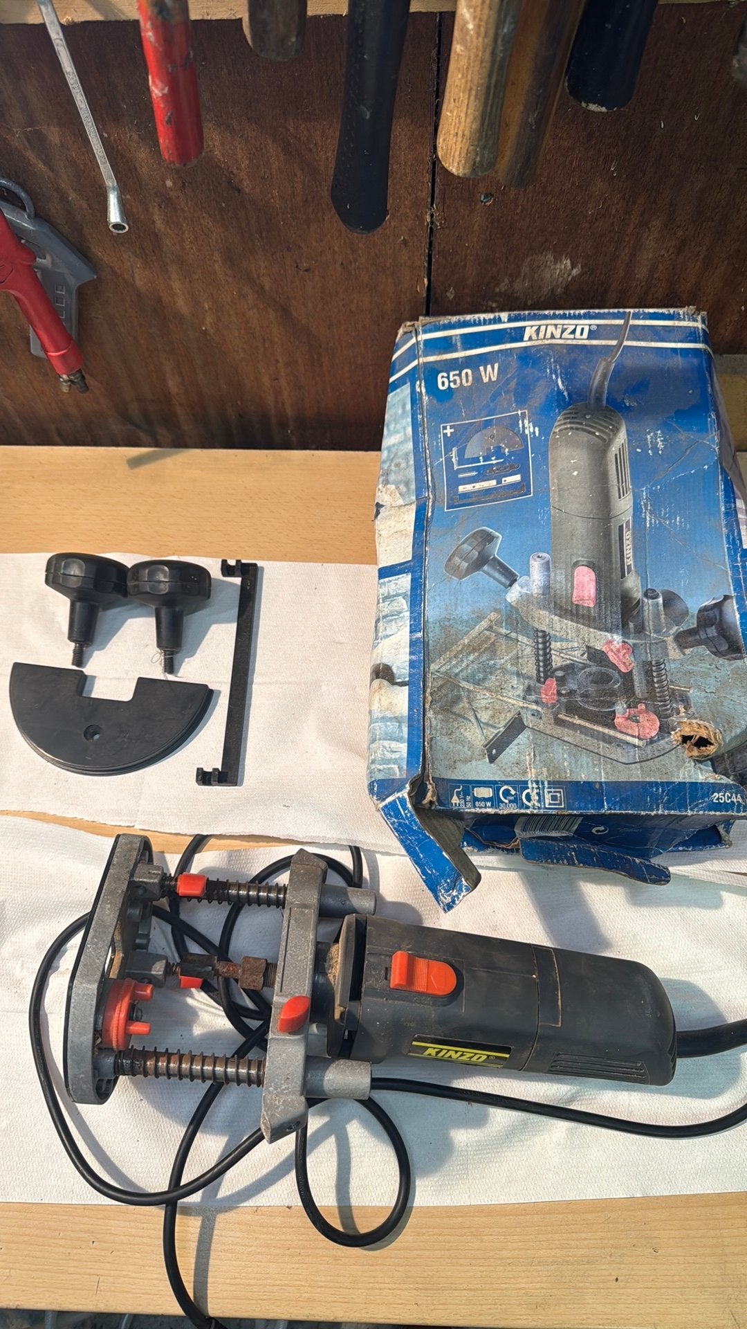 Freesmachine hout merk Kinzo, Doe-het-zelf en Bouw, Ophalen of Verzenden, Zo goed als nieuw