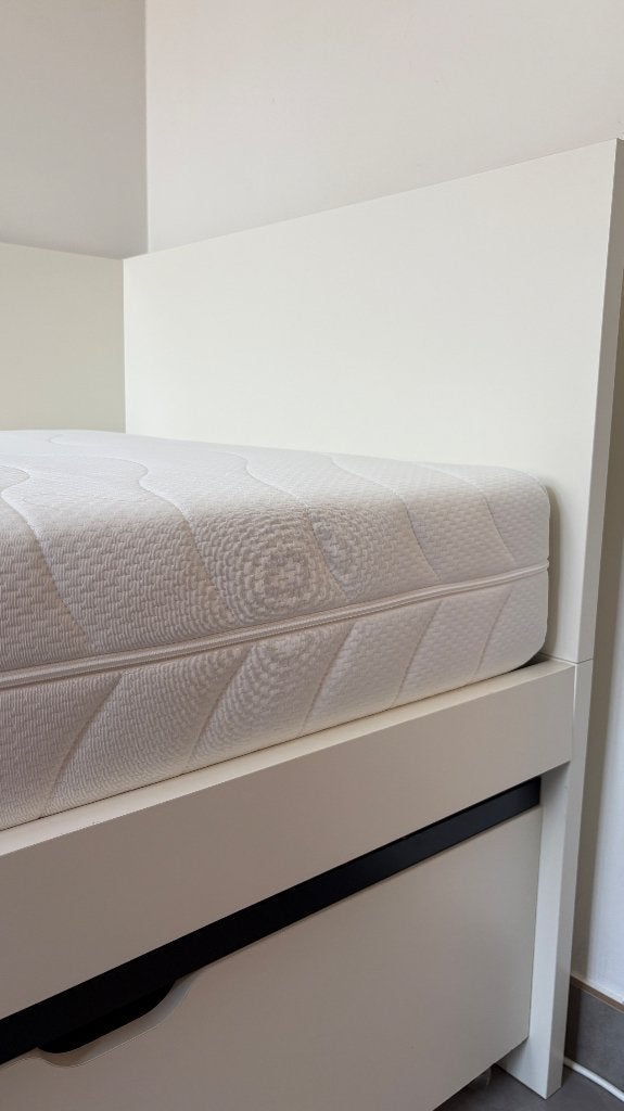 Matras, 90x200, ideaal voor student, moet weg, Leuven, Ophalen, 90 cm, Eenpersoons, Zo goed als nieuw