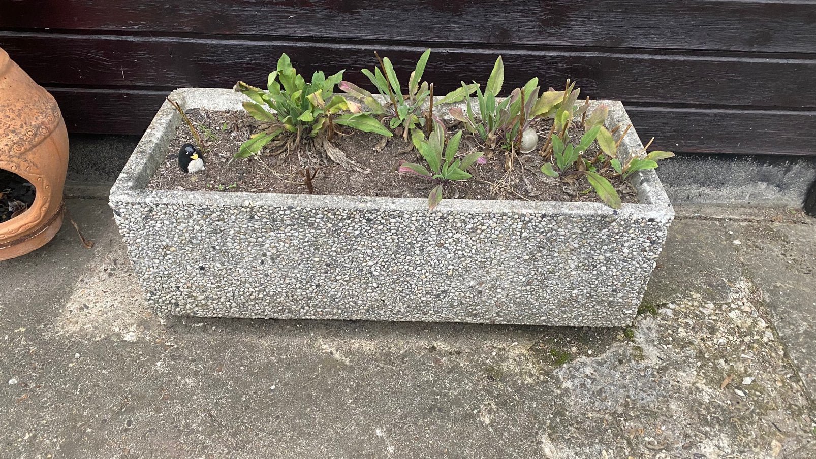Bloembakken, Tuin en Terras, Ophalen, Gebruikt, 100 cm of meer, Beton
