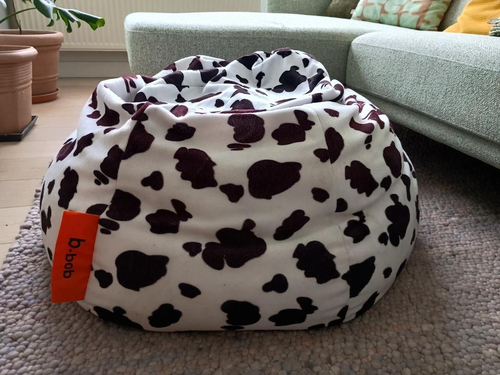 mooie zitzak met toffe print, Maison & Meubles, Sièges-poires, Enlèvement, Pouf