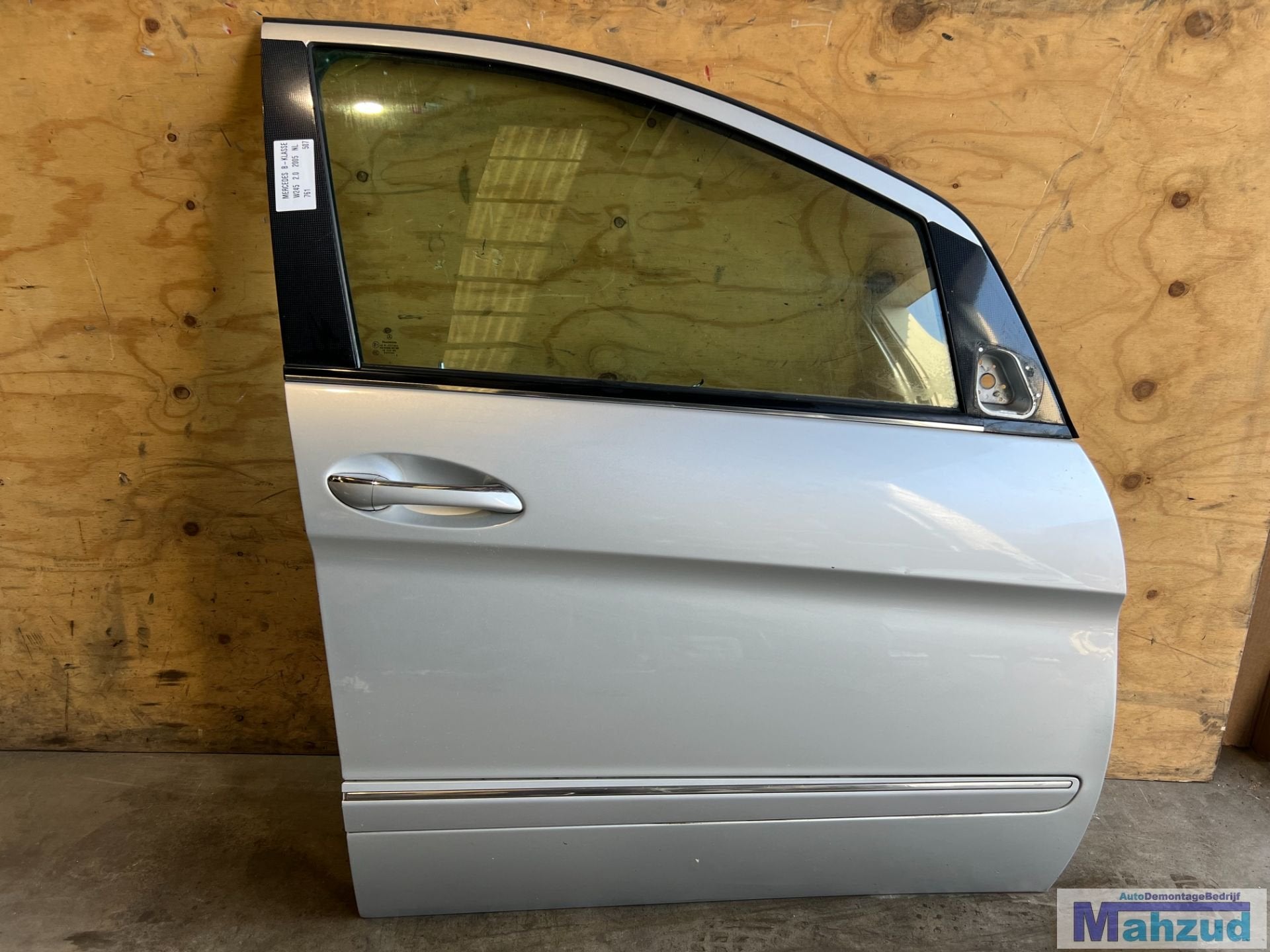 MERCEDES B KLASSE W245 Zilver 761 rechts voor deur 2005-2011, Gebruikt, Mercedes-Benz AG, Deur, Mercedes-Benz