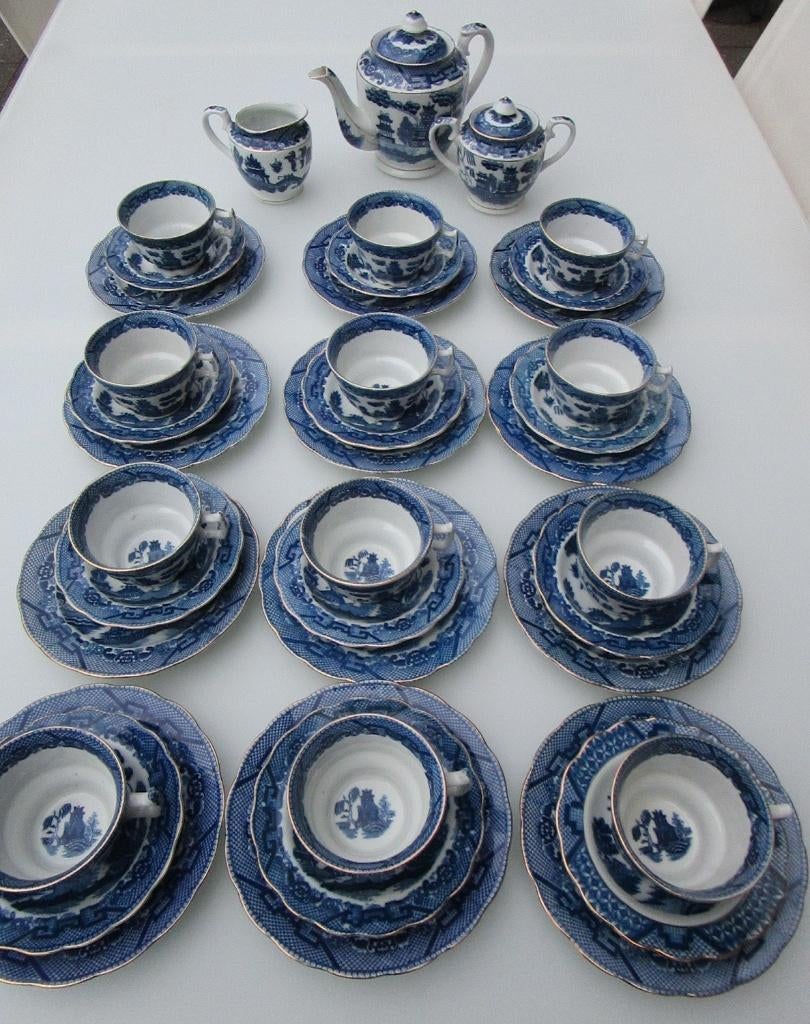 vintage koffieservies (Willow patroon), Ophalen